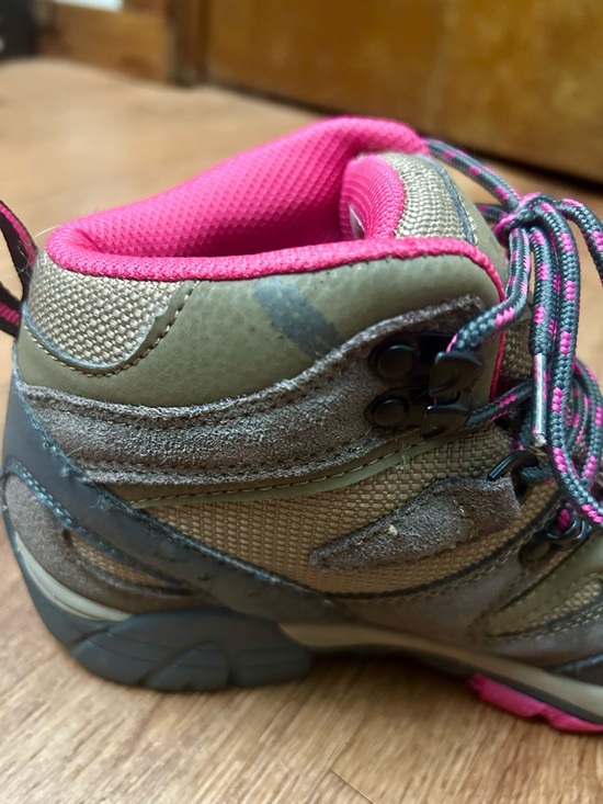 GUC BEARPAW Women's Corsica Wide Mid-Cut Hiking Boots 4390X Taupe/Pink Size 7 - Picture 8 of 12